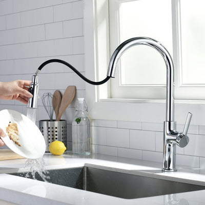 Metora Copper Kitchen Pull-Down Faucet with 3 Water Outlet Modes-KF2202