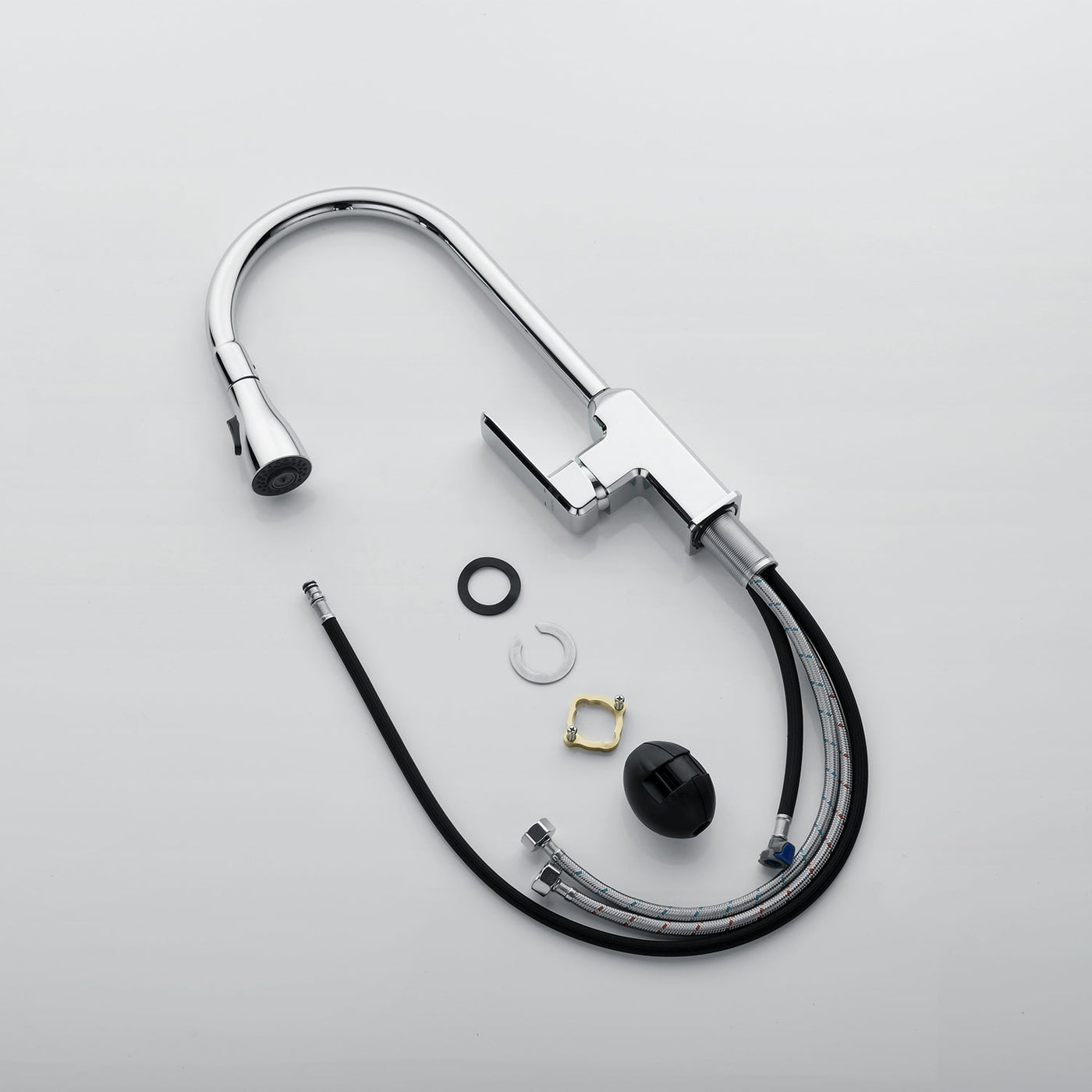 Metora Copper Kitchen Pull-Down Faucet with 3 Water Outlet Modes-KF2201