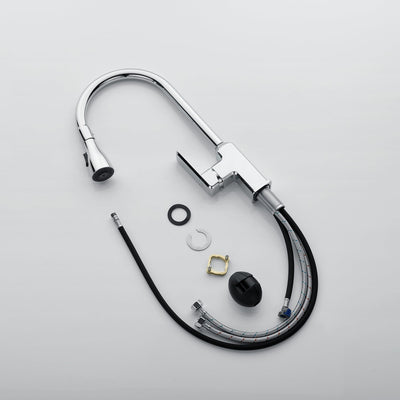 Metora Copper Kitchen Pull-Down Faucet with 3 Water Outlet Modes-KF2201