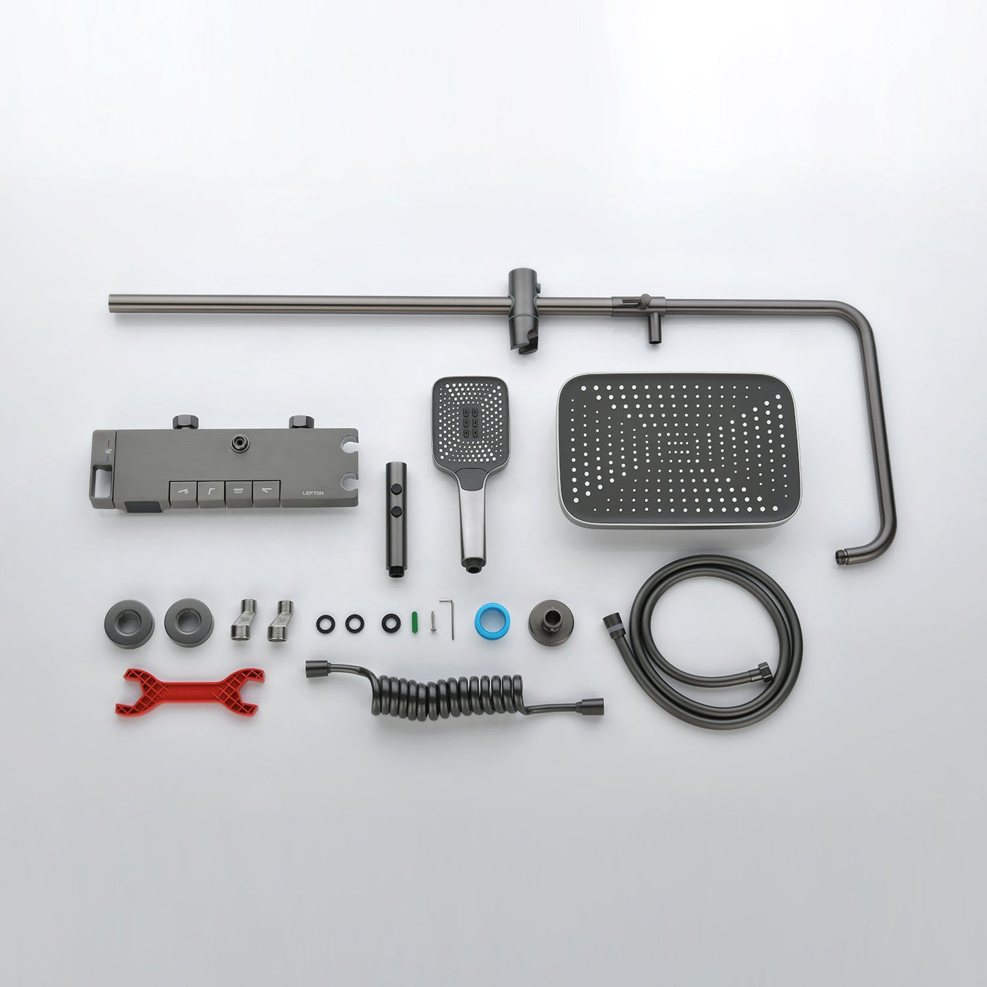 Metora Thermostatic Shower System with Temperature Display and 4 Water Outlet Modes-SST2203