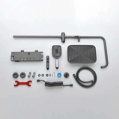 Metora Thermostatic Shower System with Temperature Display and 4 Water Outlet Modes-SST2203