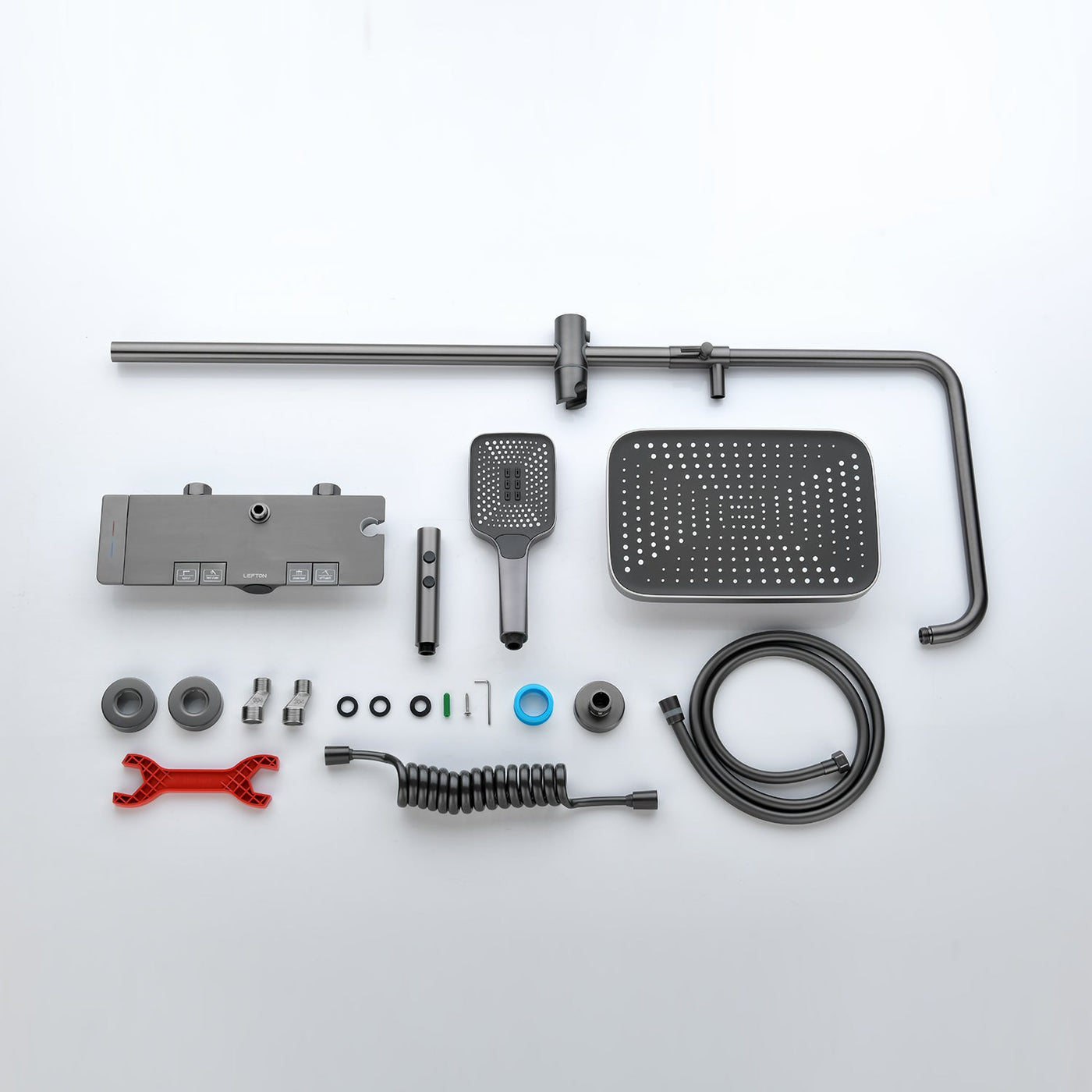 Metora Thermostatic Shower System with Temperature Display and 4 Water Outlet Modes-SST2204