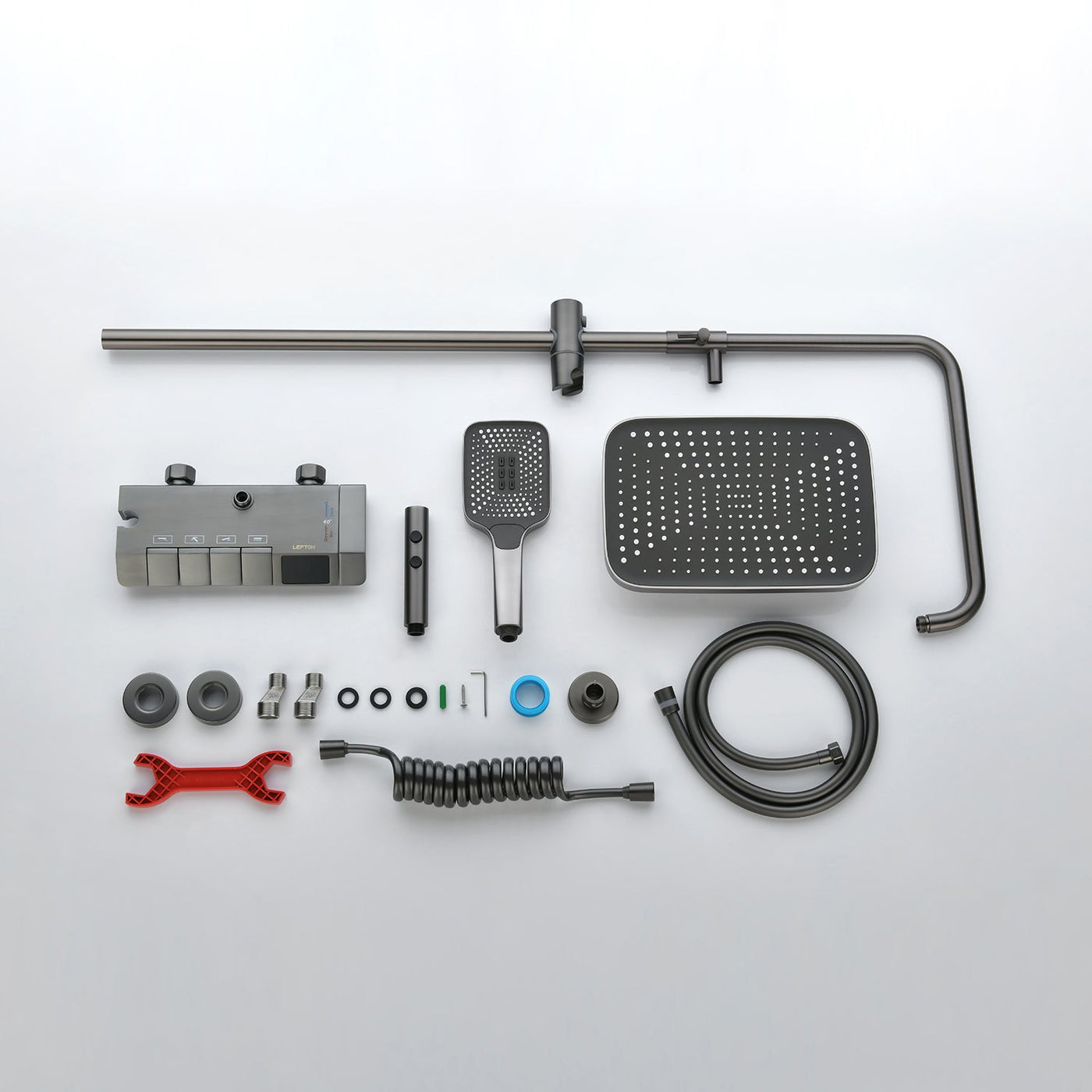 Metora Thermostatic Shower System with Temperature Display and 4 Water Outlet Modes-SST2202