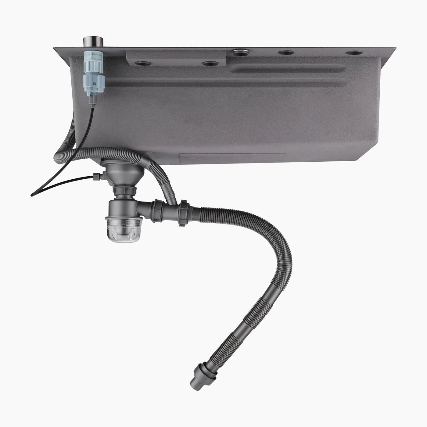 Metora Single Bowl Workstation Kitchen Sink Set with Waterfall Faucet-KS2203