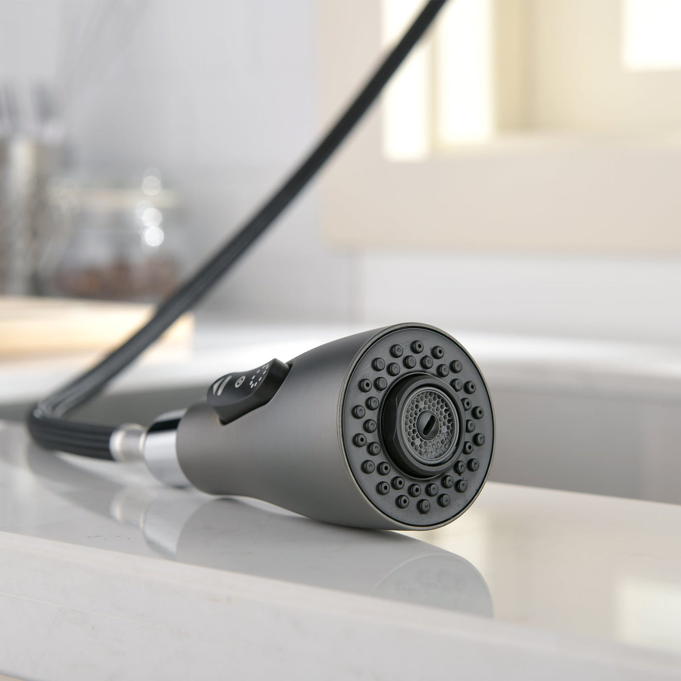 Metora Copper Kitchen Pull-Down Faucet with 3 Water Outlet Modes-KF2201