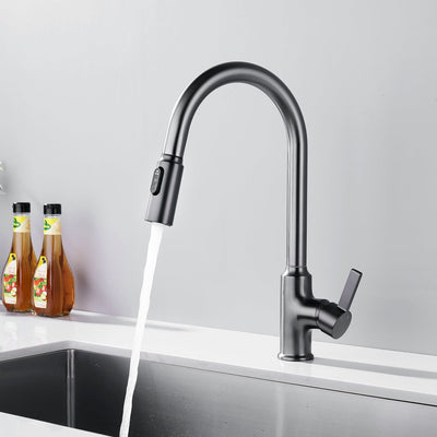 Metora Copper Kitchen Pull-Down Faucet with 3 Water Outlet Modes-KF2204