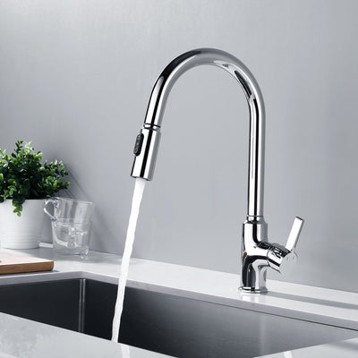 Metora Copper Kitchen Pull-Down Faucet with 3 Water Outlet Modes-KF2204