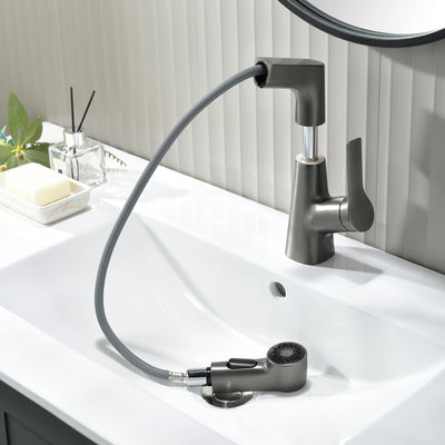Metora Single-Hole Rotatable and Liftable Pull-Out Faucet-BF2203