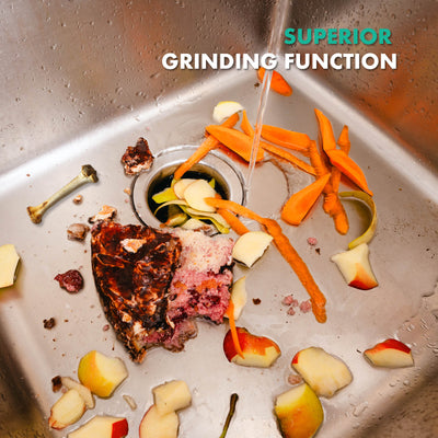 Metora 1 HP Continuous Feed Garbage Disposal with Power Cord-LGD-1010