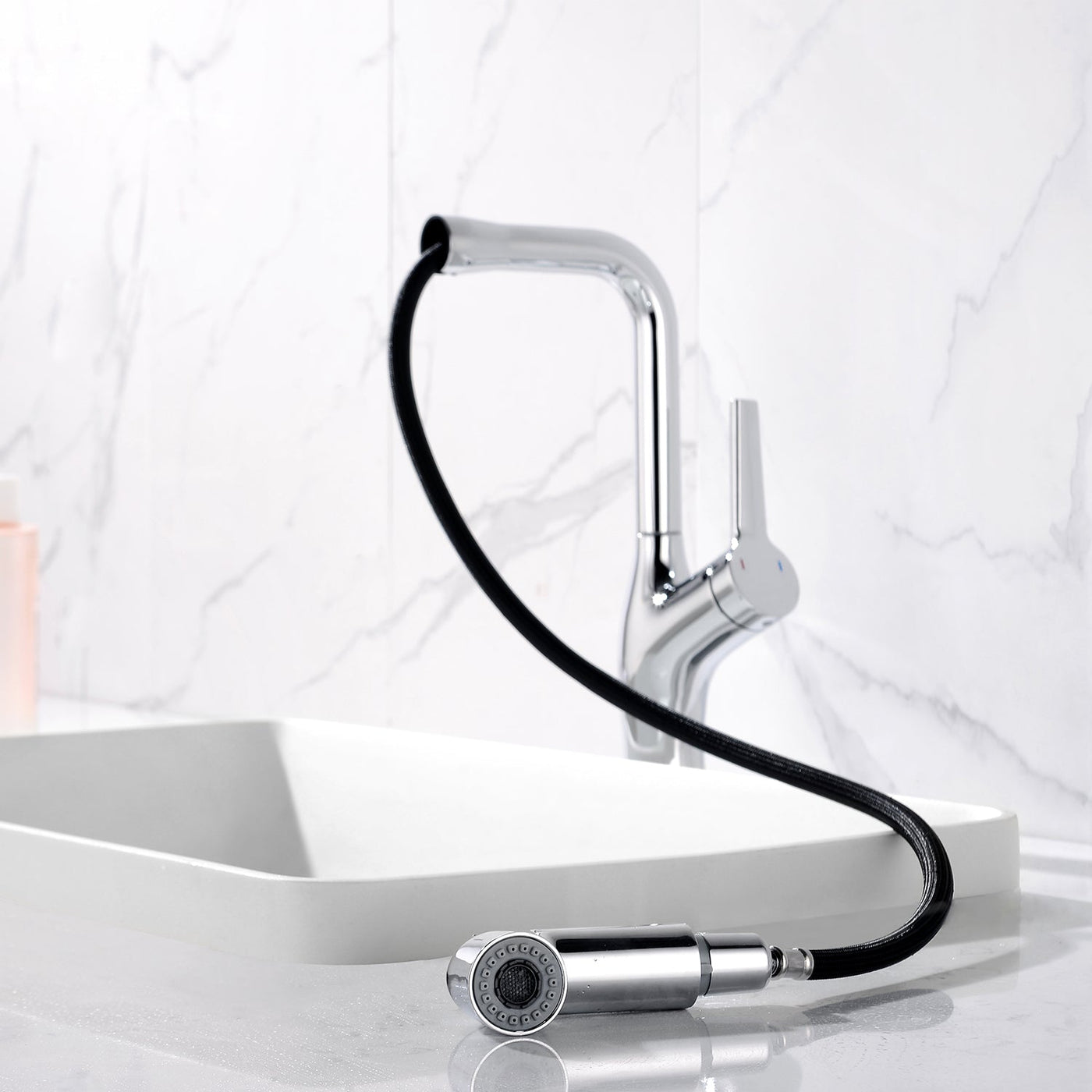 Metora Single-Hole Rotatable and Pull-Out Faucet-BF2205