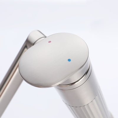 Metora 1080° Rotatable Single-Hole Bathroom Faucet With Temperature Display-BF2208-PRO