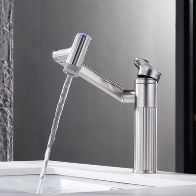 Metora 1080° Rotatable Single-Hole Bathroom Faucet With Temperature Display-BF2208-PRO