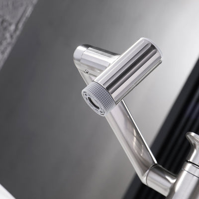 Metora 1080° Rotatable Single-Hole Bathroom Faucet With Temperature Display-BF2208-PRO