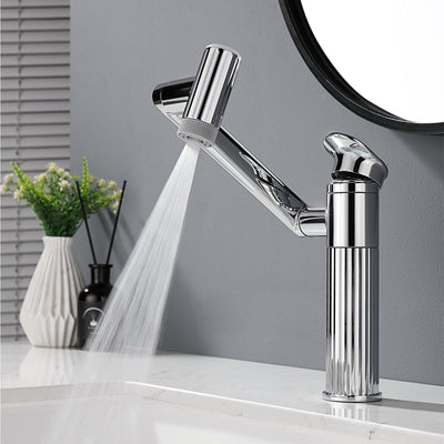 Metora 1080° Rotatable Single-Hole Bathroom Faucet With Temperature Display-BF2208-PRO