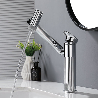 Metora 1080° Rotatable Single-Hole Bathroom Faucet With Temperature Display-BF2208-PRO