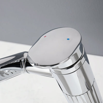 Metora 1080° Rotatable Single-Hole Bathroom Faucet With Temperature Display-BF2208-PRO