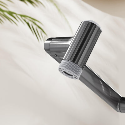 Metora 1080° Rotatable Single-Hole Bathroom Faucet With Temperature Display-BF2208-PRO