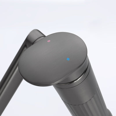 Metora 1080° Rotatable Single-Hole Bathroom Faucet With Temperature Display-BF2208-PRO