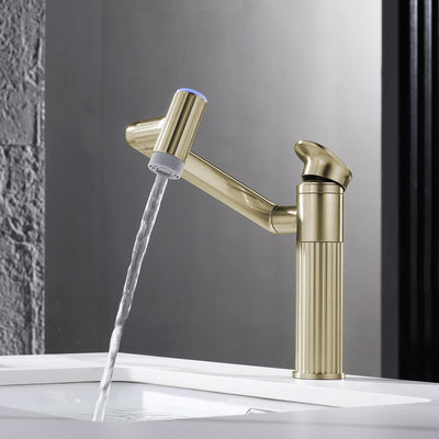 Metora 1080° Rotatable Single-Hole Bathroom Faucet With Temperature Display-BF2208-PRO