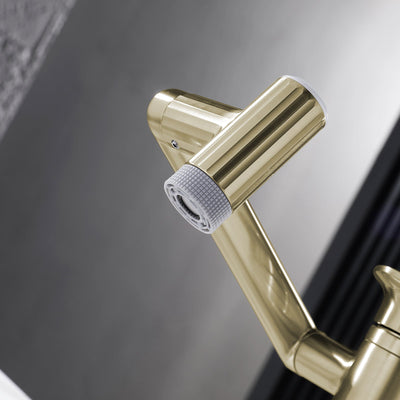 Metora 1080° Rotatable Single-Hole Bathroom Faucet With Temperature Display-BF2208-PRO