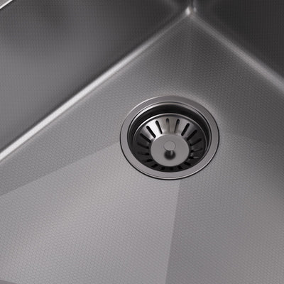 Metora 33"x 22" Apron Front Single Bowl Stainless Steel Farmhouse Kitchen Sink With Grid and Basket Strainer-FS2501