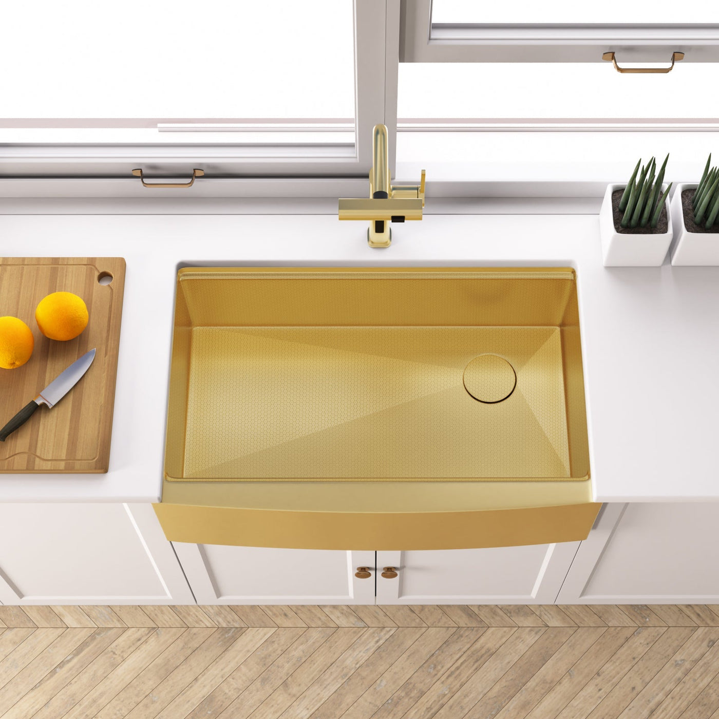 Metora 33"x 22" Apron Front Single Bowl Stainless Steel Farmhouse Kitchen Sink With Grid and Basket Strainer-FS2501