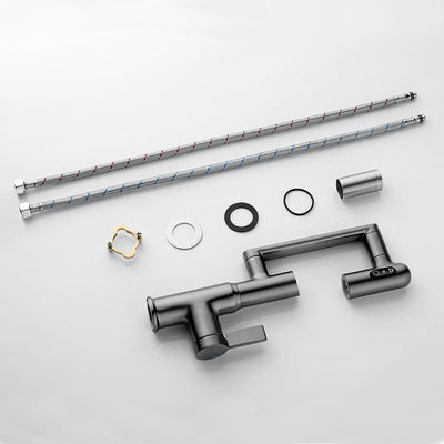 Recertified-Metora Single-Hole Rotatable Faucet with Temperature Display-BF2204-US