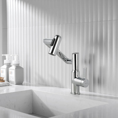 Recertified-Metora Single-Hole Rotatable Faucet with Temperature Display-BF2204-US