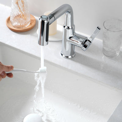 Metora Single-Hole Waterfall & Pull-Out Liftable Bathroom Faucet-BF2209