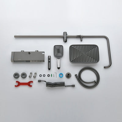 Metora Thermostatic Shower System with 5 Water Modes and Temperature Display Screen-SST2206