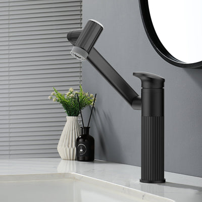 Metora 1080° Rotatable Single-Hole Bathroom Faucet With Temperature Display-BF2208-PRO