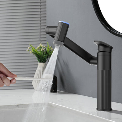 Metora 1080° Rotatable Single-Hole Bathroom Faucet With Temperature Display-BF2208-PRO
