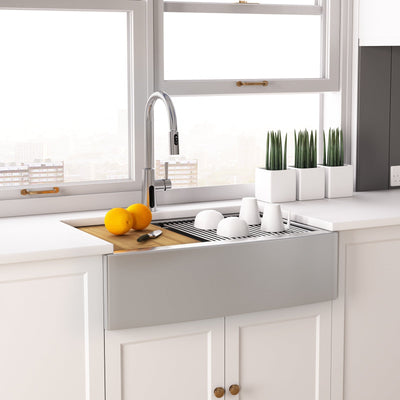 Metora Modern Pull-Down Kitchen Faucet with Temperature Display-KF2501