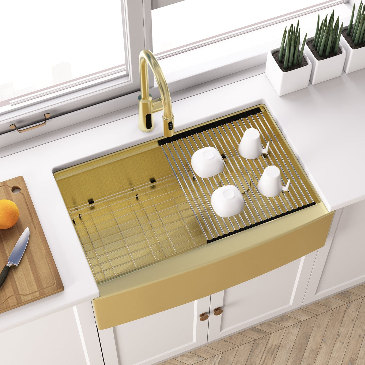 Metora Modern Pull-Down Kitchen Faucet with Temperature Display-KF2501