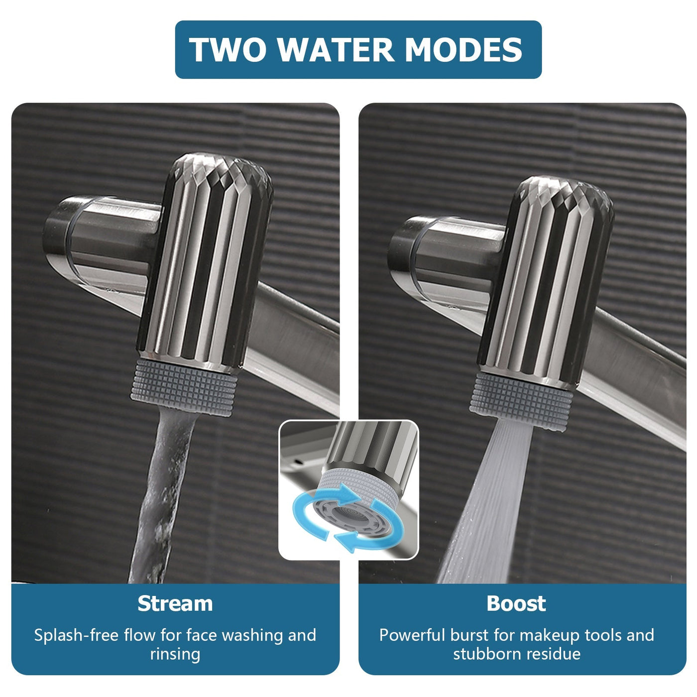 Metora 360° Rotatable Single-Hole Bathroom Faucet-BF2208