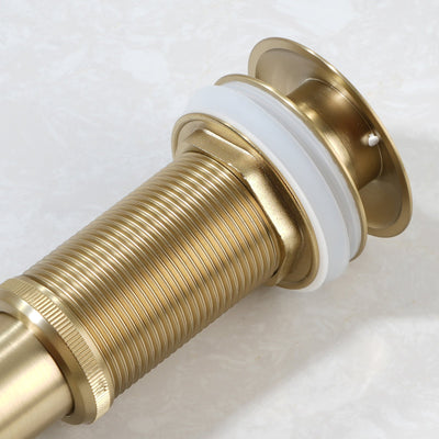 Metora Bathroom Sink Pop Up Drain Stopper Without Overflow-D01