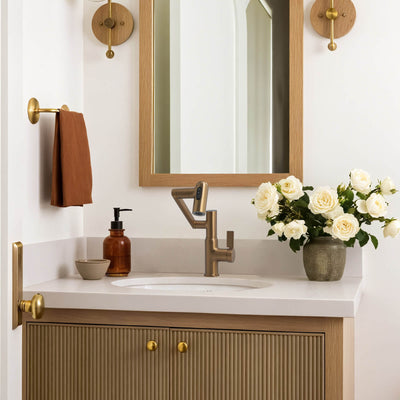 Recertified-Metora Single-Hole Rotatable Faucet with Temperature Display-BF2204-US