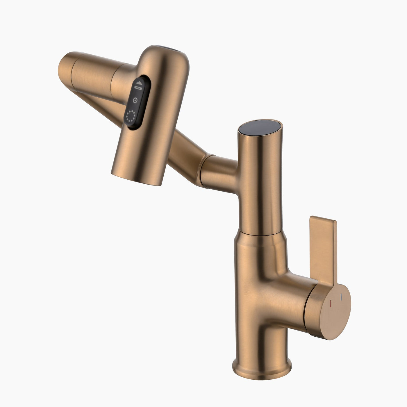Recertified-Metora Single-Hole Rotatable Faucet with Temperature Display-BF2204-US