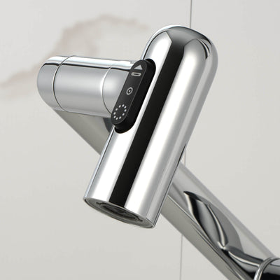 Metora Single-Hole Rotatable Faucet with Temperature Display-BF2204
