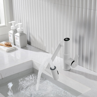 Metora Single-Hole Rotatable Faucet with Temperature Display-BF2204