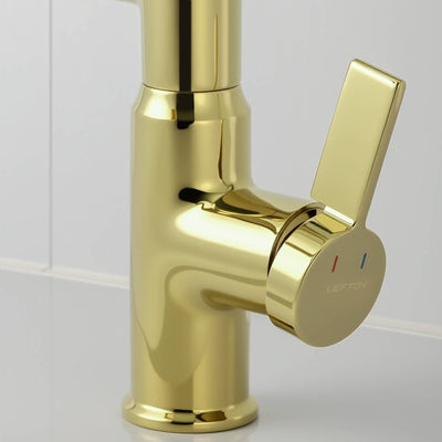 Recertified-Metora Single-Hole Rotatable Faucet with Temperature Display-BF2204-US