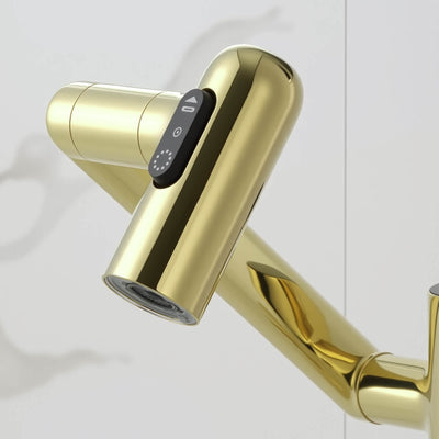 Recertified-Metora Single-Hole Rotatable Faucet with Temperature Display-BF2204-US