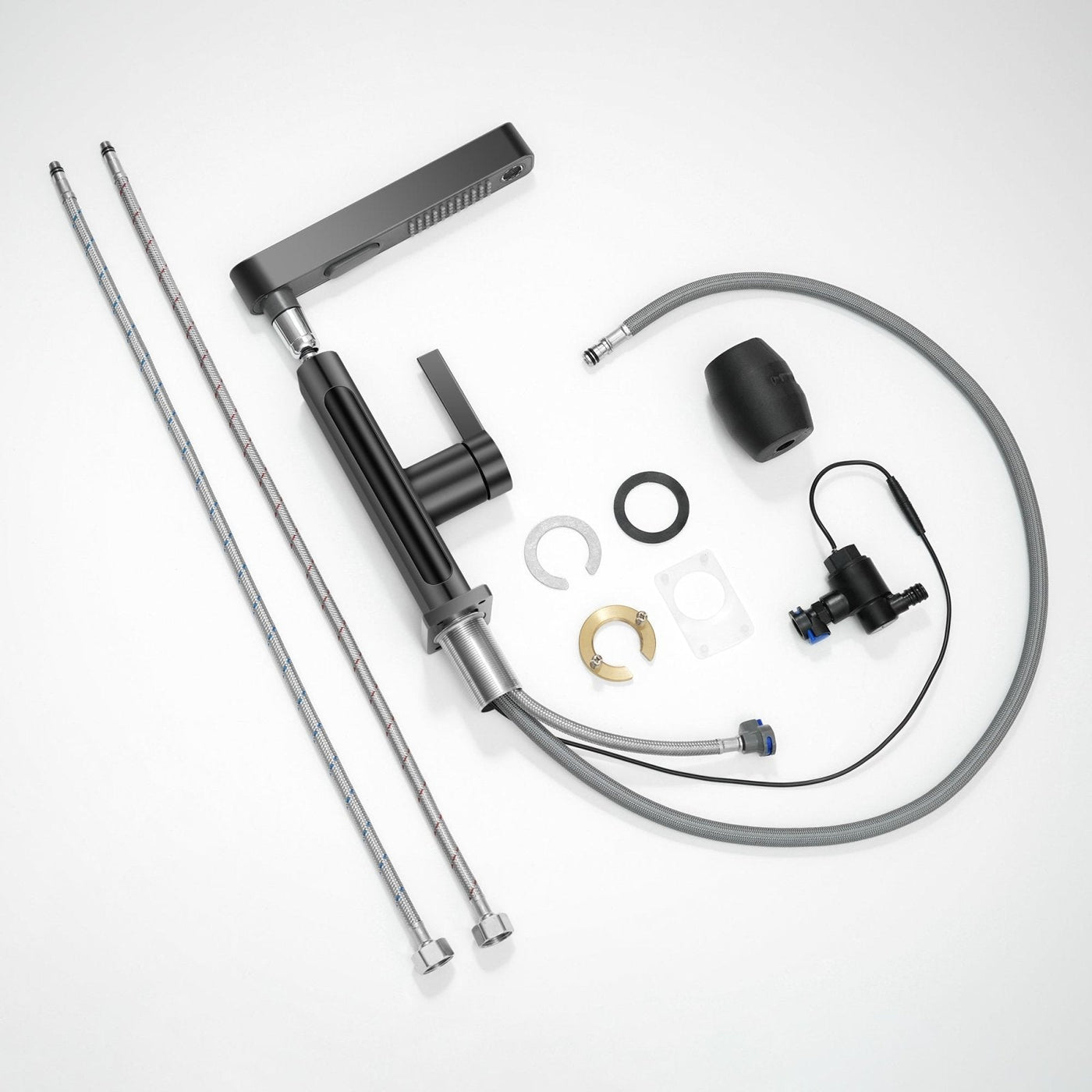 Metora Single-Hole Pull-Out Faucet with Temperature Display-BF2206