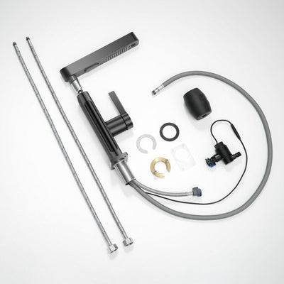 Metora Single-Hole Pull-Out Faucet with Temperature Display-BF2206