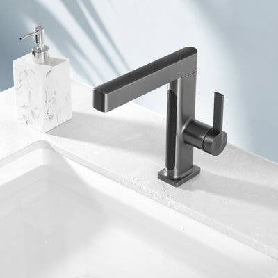 Metora Single-Hole Pull-Out Faucet with Temperature Display-BF2206