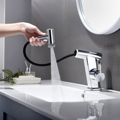 Metora Pull-Out Faucet with Temperature Display & LED Light - BF2207