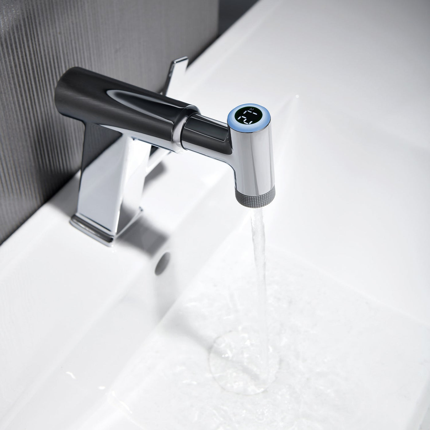 Metora Pull-Out Faucet with Temperature Display & LED Light - BF2207