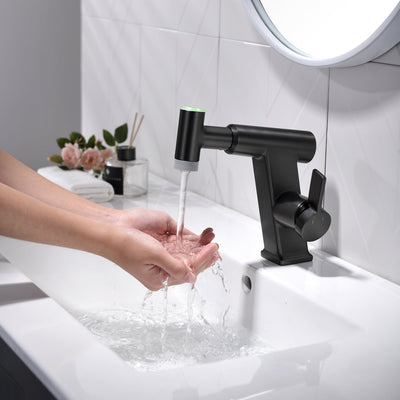 Metora Pull-Out Faucet with Temperature Display & LED Light - BF2207