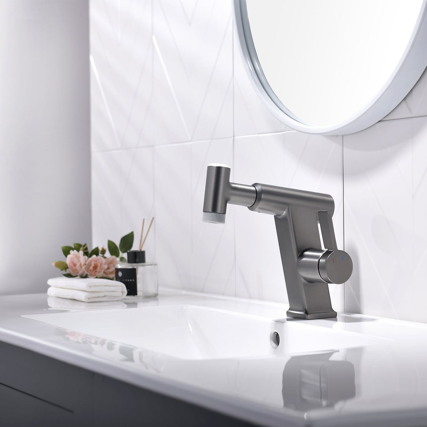 Metora Pull-Out Faucet with Temperature Display & LED Light - BF2207