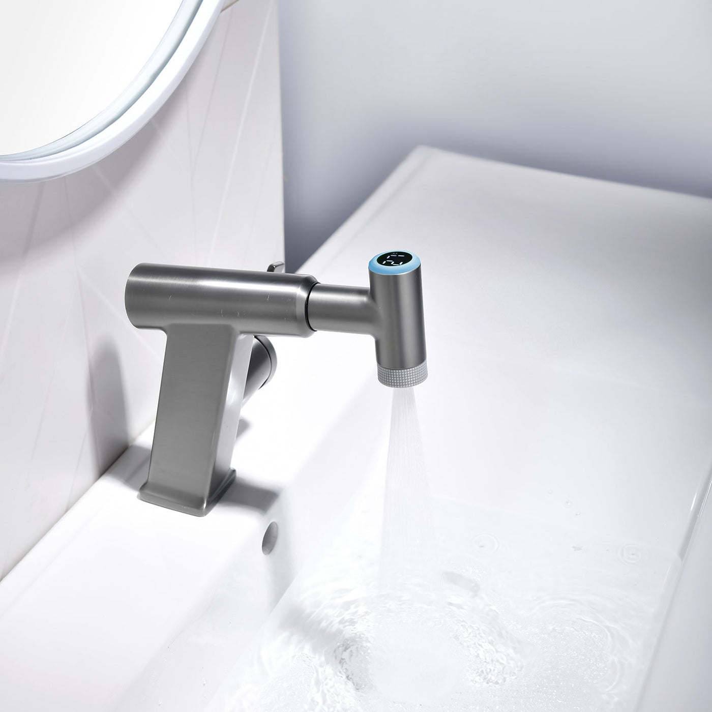 Metora Pull-Out Faucet with Temperature Display & LED Light - BF2207